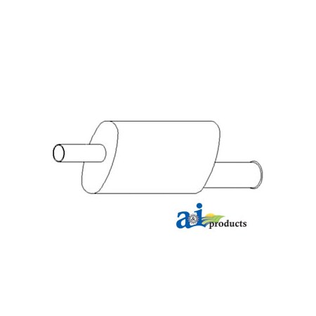 A & I Products Muffler 33.5" x9" x4" A-AL27389